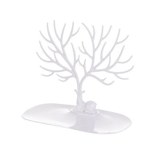 Creative Deer Horn Tree Jewelry Organizer for Women