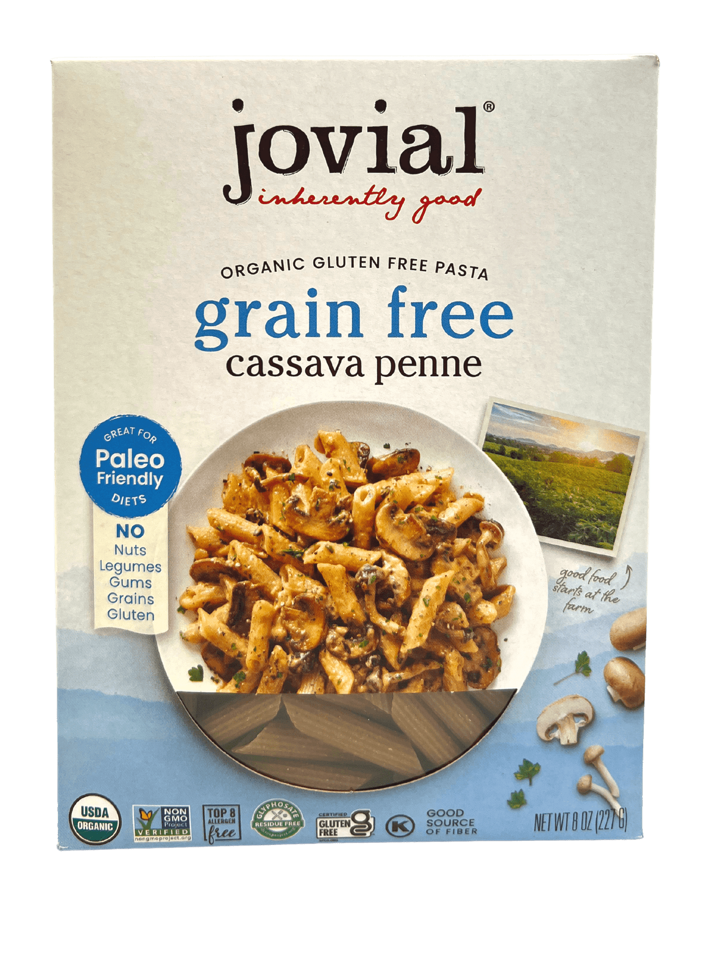 Jovial Organic Cassava Penne – Grain-Free & Gluten-Free Pasta