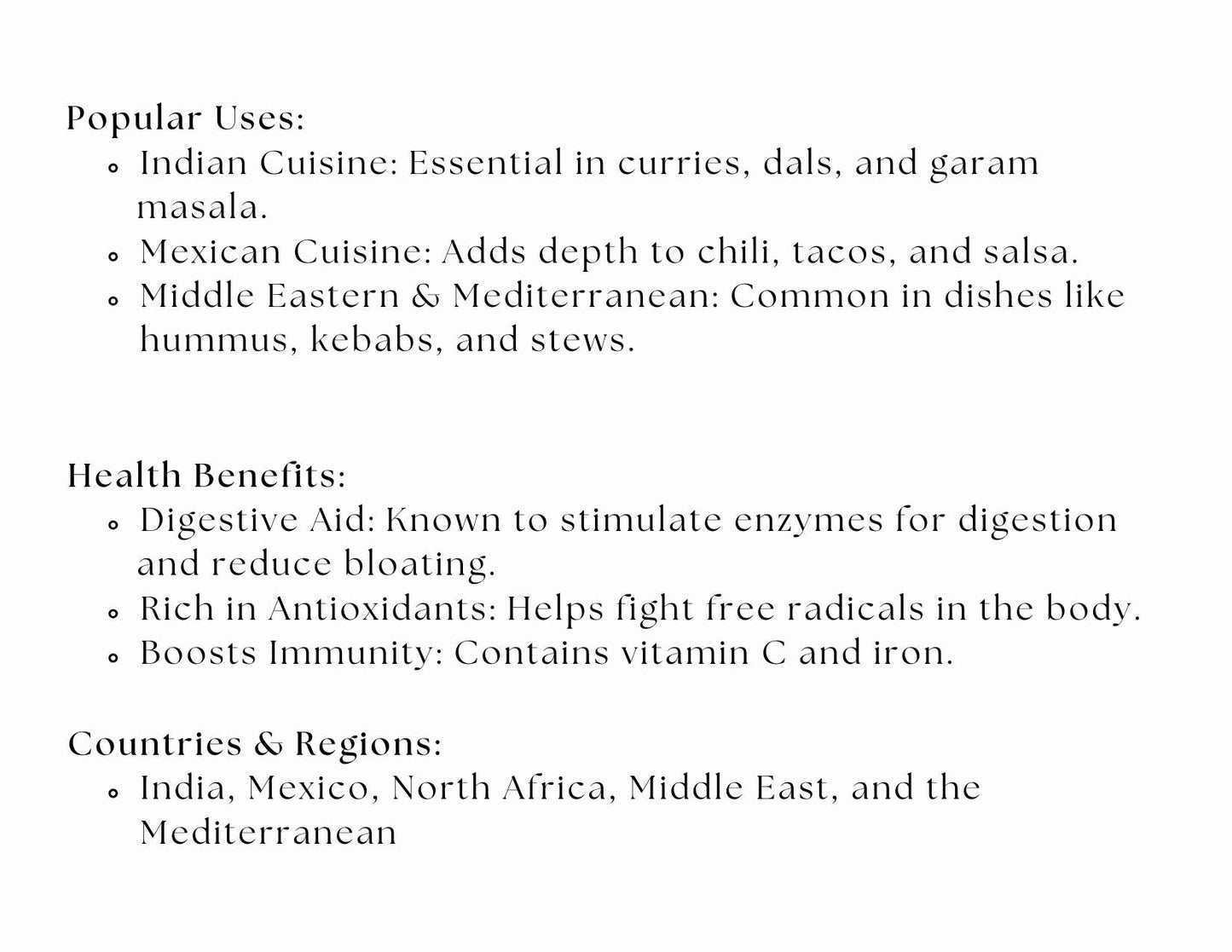 Cumin Powder – Ground Cumin Spice - Korvel