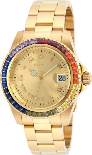 Invicta Men's Angel Watch - Gold Dial & Stainless Steel