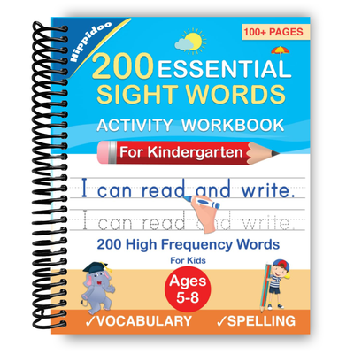 200 Essential Sight Words for Kids: Learning to Write and Read (Spiral Bound) - Korvel