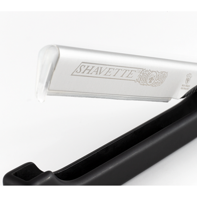 Dovo Shavette Straight Razor with Black Handle