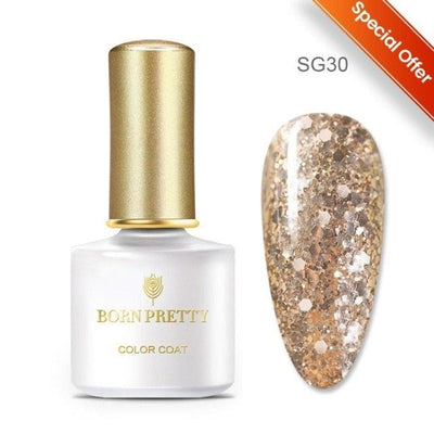 Colorful Glitter Nail Gel Polish - Stylish & Premium Design