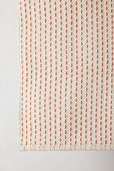Terracotta Luxe Hand-Loomed Cotton Twill Mat - Korvel