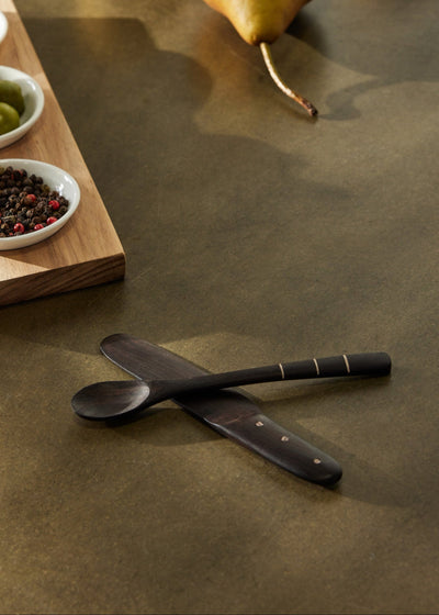 African Blackwood Petite Serving Utensils Set
