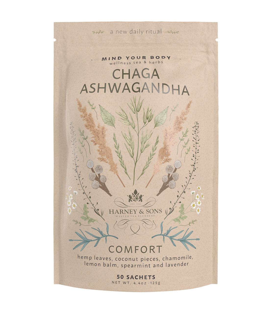 Infusión Herbal de Chaga y Ashwagandha