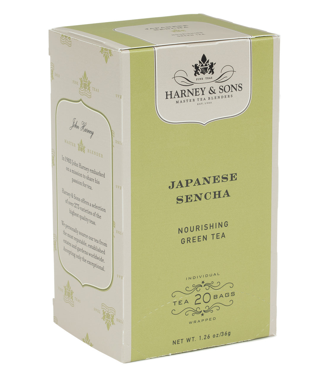 Sencha Japonais, Boîte de 20 Sachets de Thé Premium