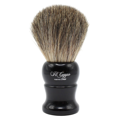 Il Ceppo Black Handle Pure Badger Bristle Shave Brush
