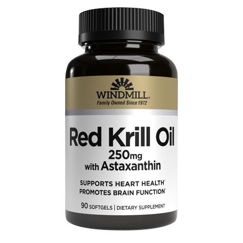 Aceite de Kril Rojo Windmill en Cápsulas Blandas - 90 Contenido