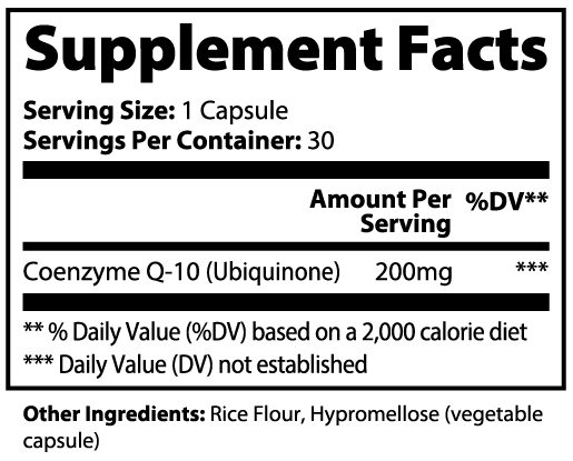 Capsules de CoQ10 Ubiquinone Premium