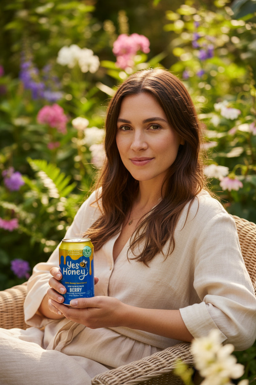 Bee Vitalized Sparkling Honey Sweetened Berry Tea - Korvel