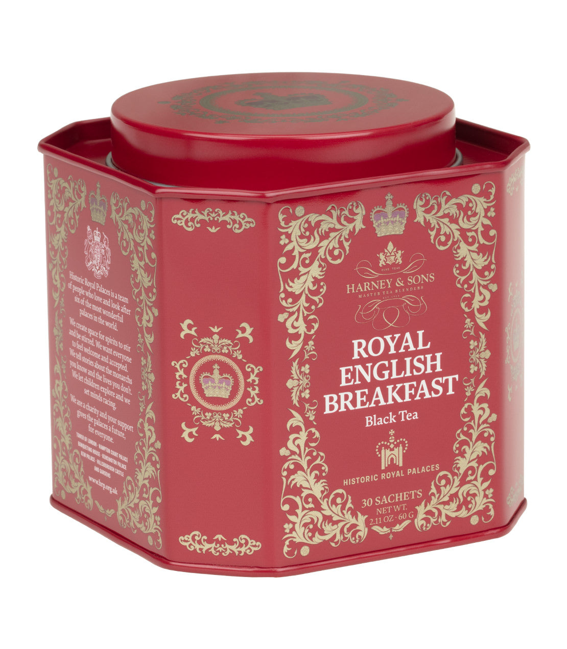 Royal English Breakfast Tea, HRP Tin of 30 Sachets