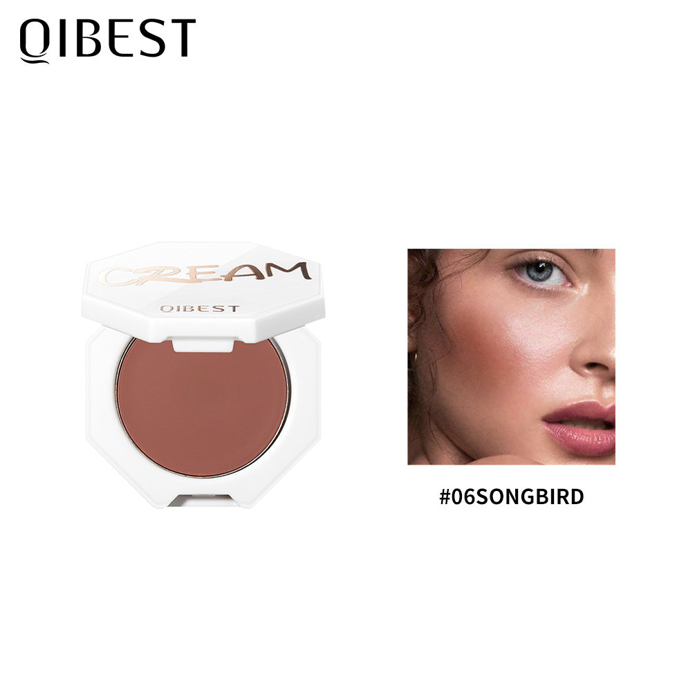 QIBEST Velvet Blush Cream - Crema de Colorete de Acabado Natural