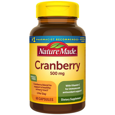 Gélules de Cranberry 500mg Nature Made - 60 Comptes