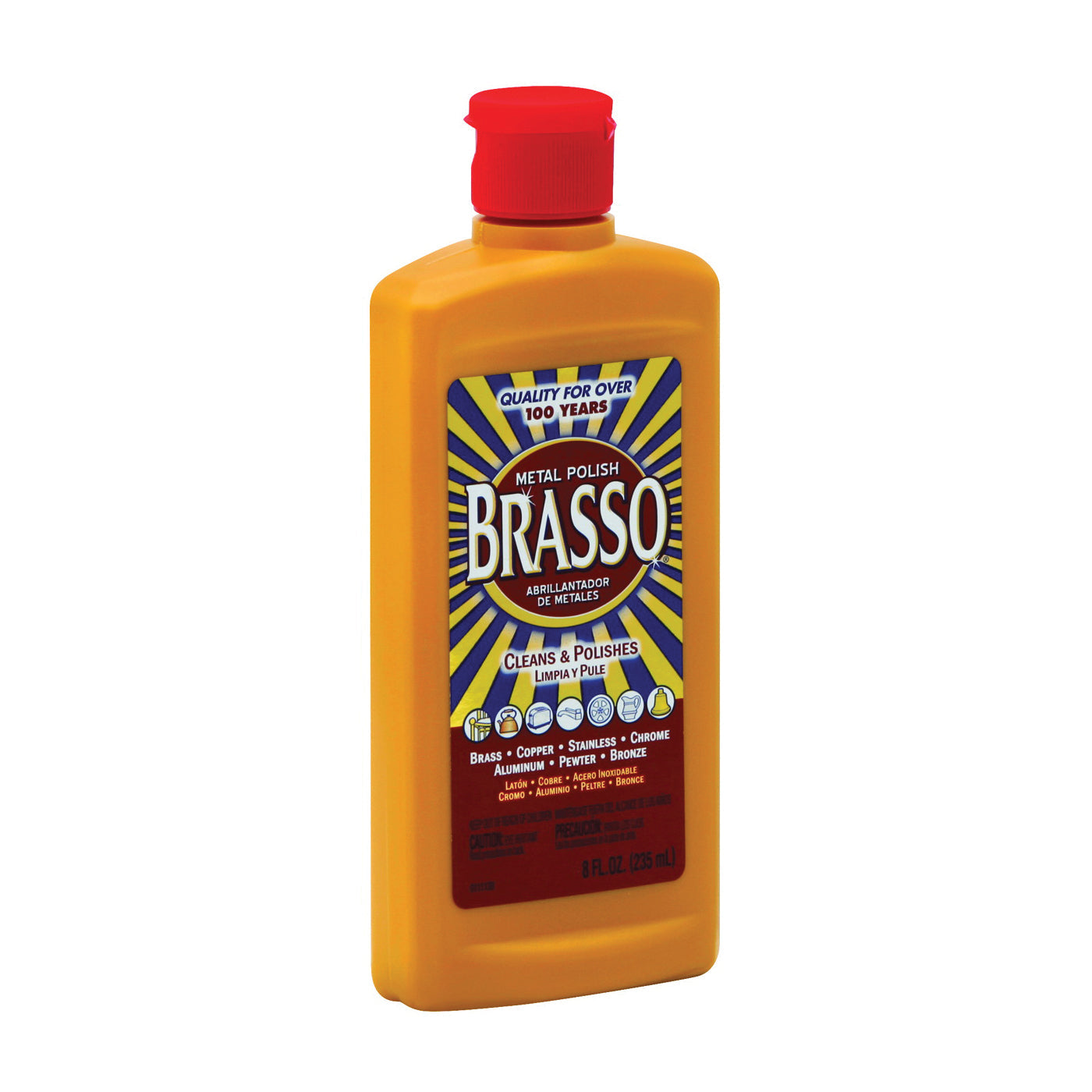 Brasso Polish pour surfaces métalliques - Flacon de 8 oz