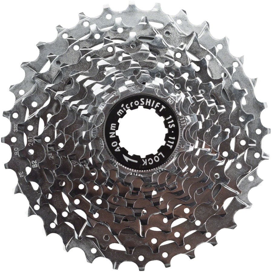 Cassette microSHIFT H11 - 11 Velocidades 11-32t Plateado Cromado
