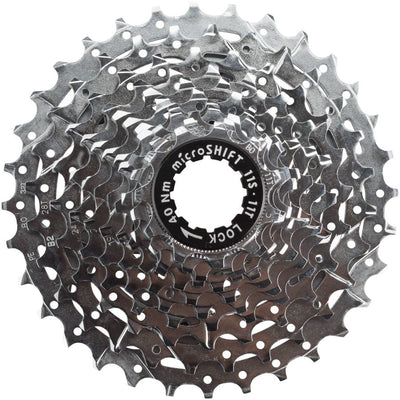 Cassette microSHIFT H11 - 11 Velocidades 11-32t Plateado Cromado