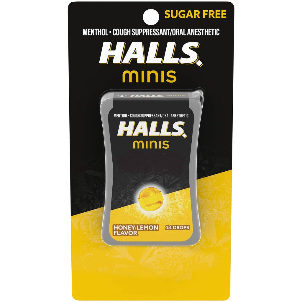 Halls Minis Bonbons à la cerise sans sucre - 24 bonbons
