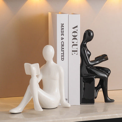Modern bookends character ornaments home decor living room TV decorations - Korvel