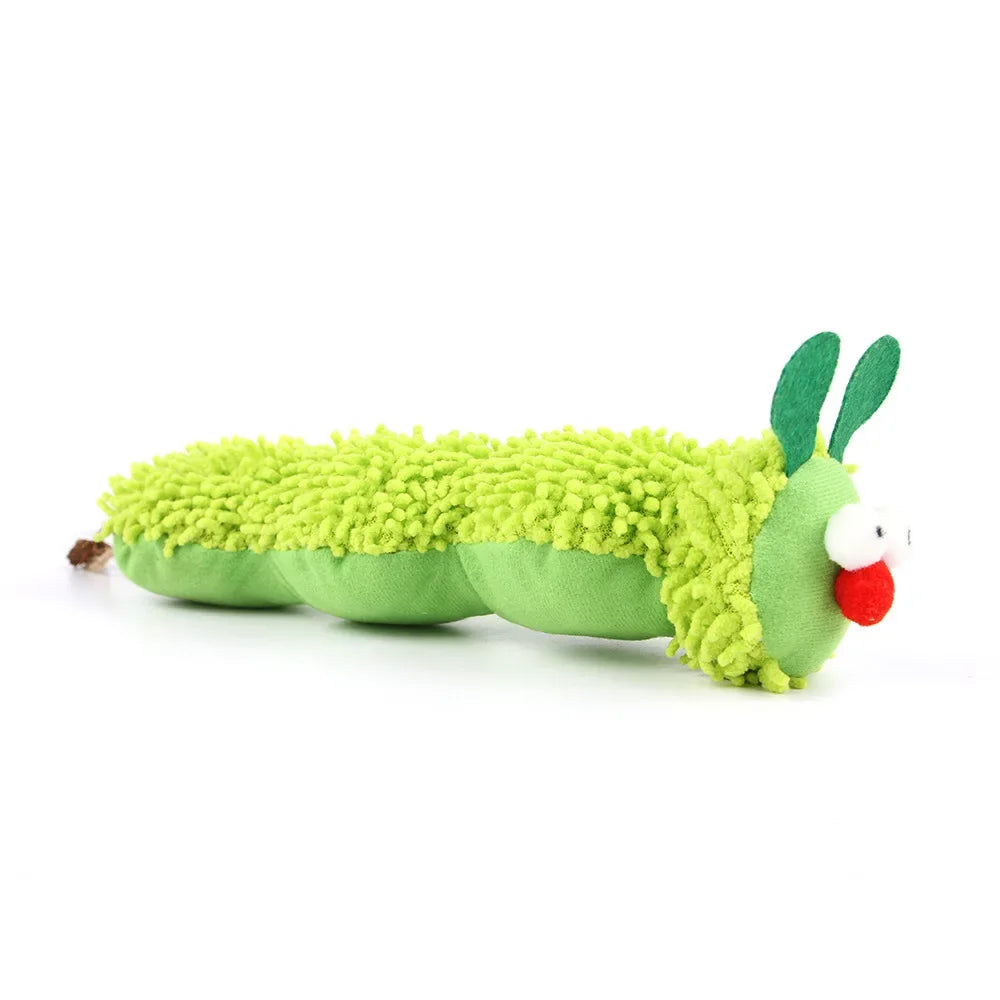 Juguete de Masticar Catnip en Forma de Oruga para Juego Interactivo