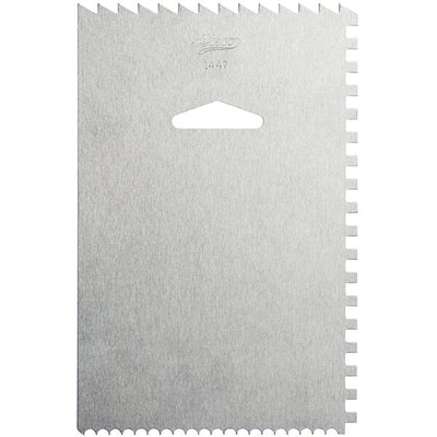 Ateco Aluminum Decorating and Icing Comb, 6" x 4"
