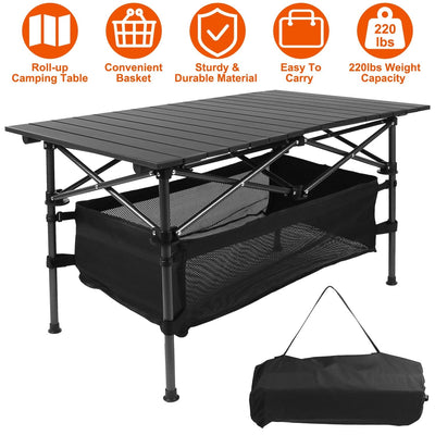 GBruno Folding Camping Table - Portable Outdoor Table