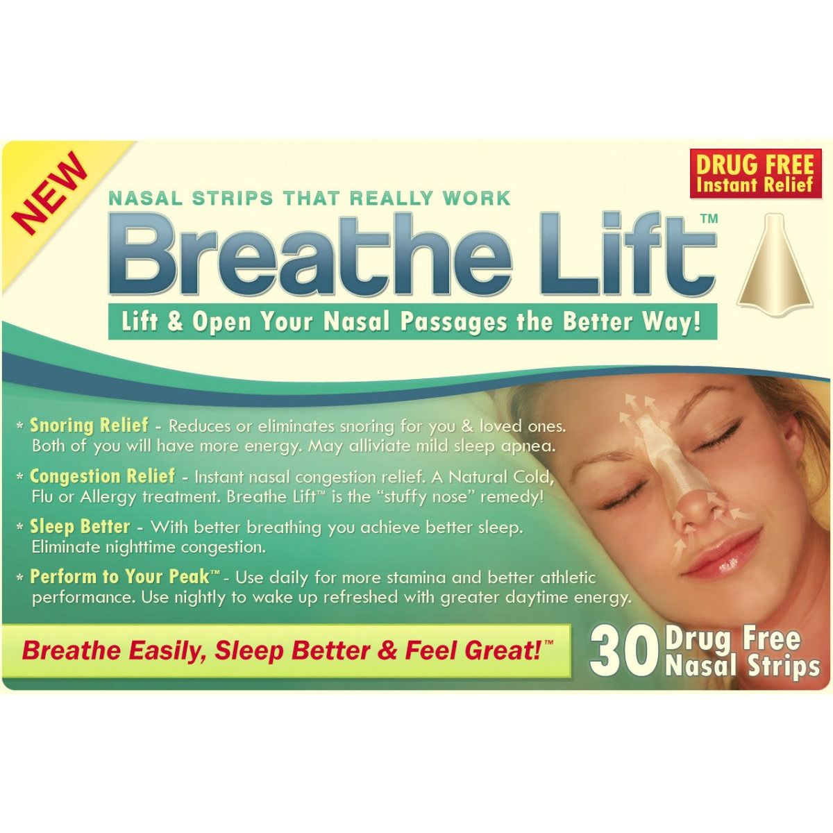 Tiras Nasales Breathe Right Extra Tan - Caja de 26 Unidades