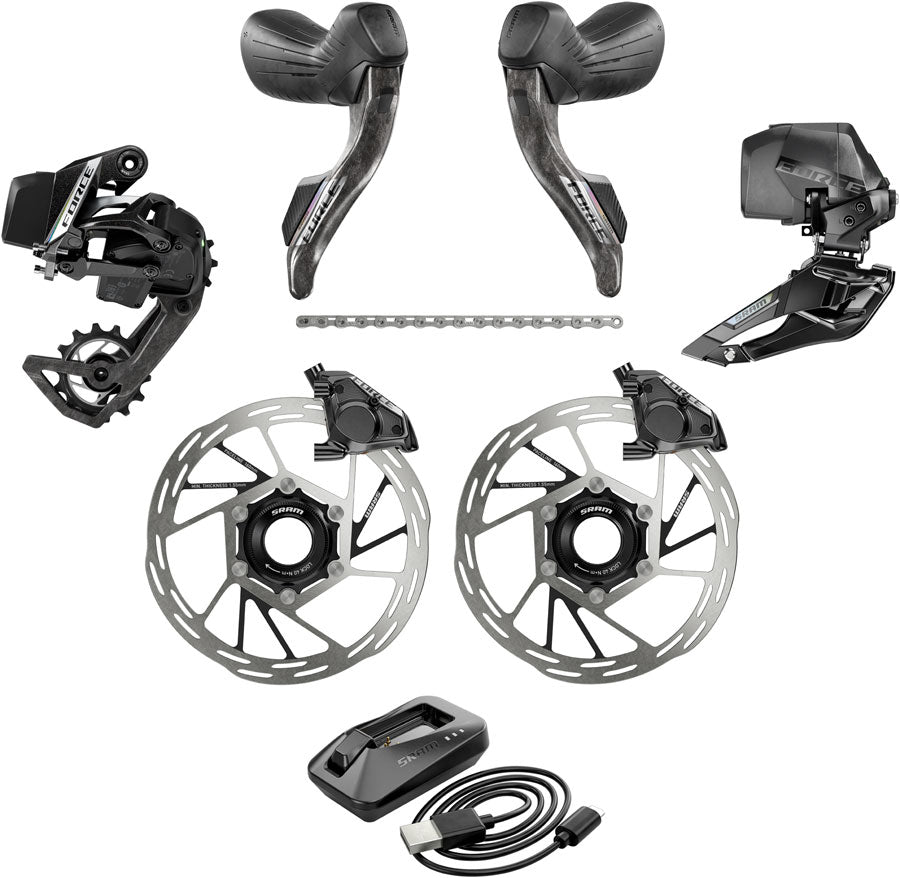 Groupes de route SRAM Force eTap AXS 2x12 vitesses