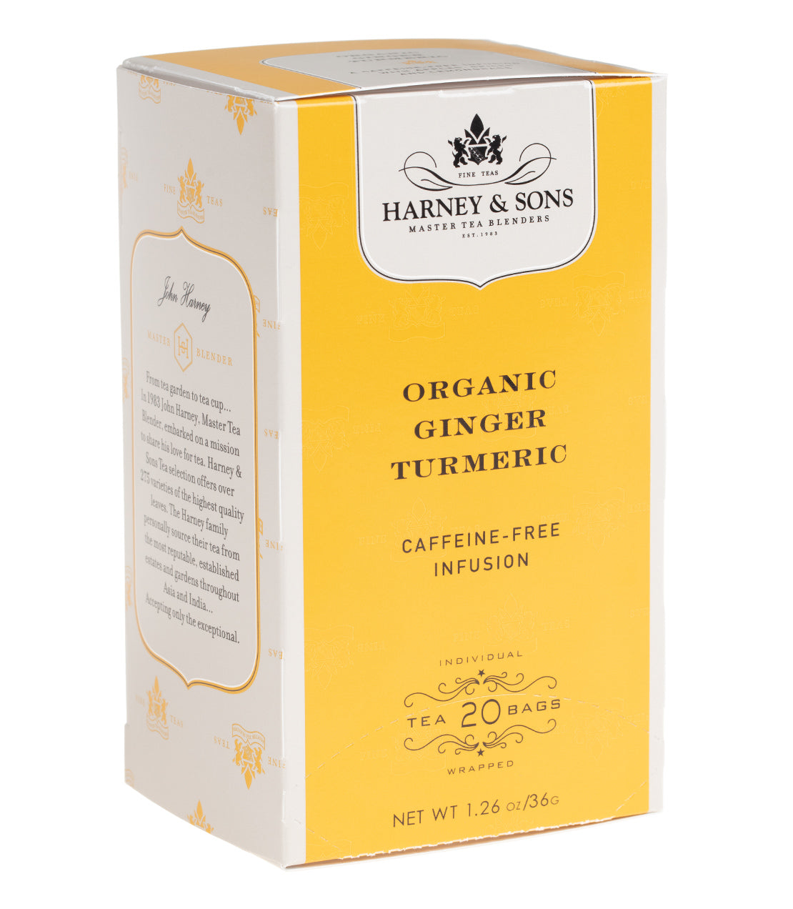Organic Ginger Turmeric - Box of 20 Premium Teabags