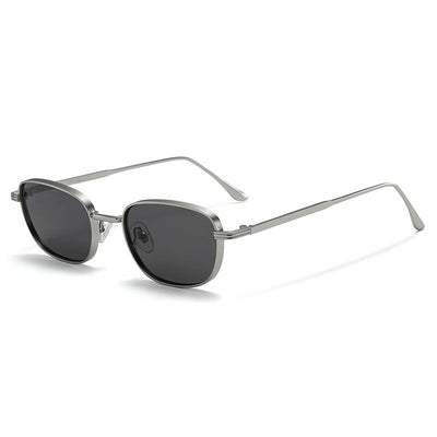 Retro Metal Square Sunglasses with UV Protection