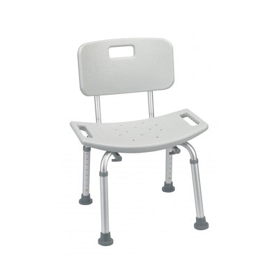 Drive Medical Bathroom Safety Shower Bench Chair with Back