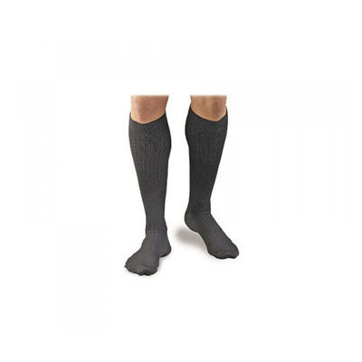 Chaussettes habillées en microfibre à rayures pour hommes Activa - Compression 20-30 mmHg
