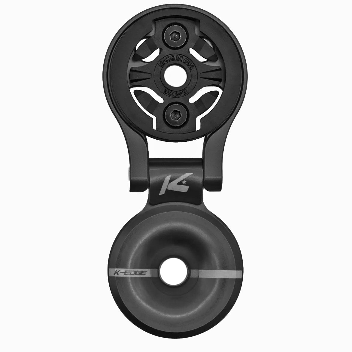 Support de guidon K-Edge Garmin Race avec capuchon supérieur - Noir ajustable