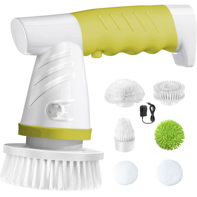 Household Kitchen Hand-Held Electric Dishwashing Brush Creative Bathtub Cleaning Brush Charging Rotary Mop - Korvel