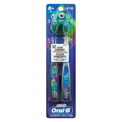 Oral-B Kid’s Manual Toothbrush for Ages 3+, Extra Soft Bristles