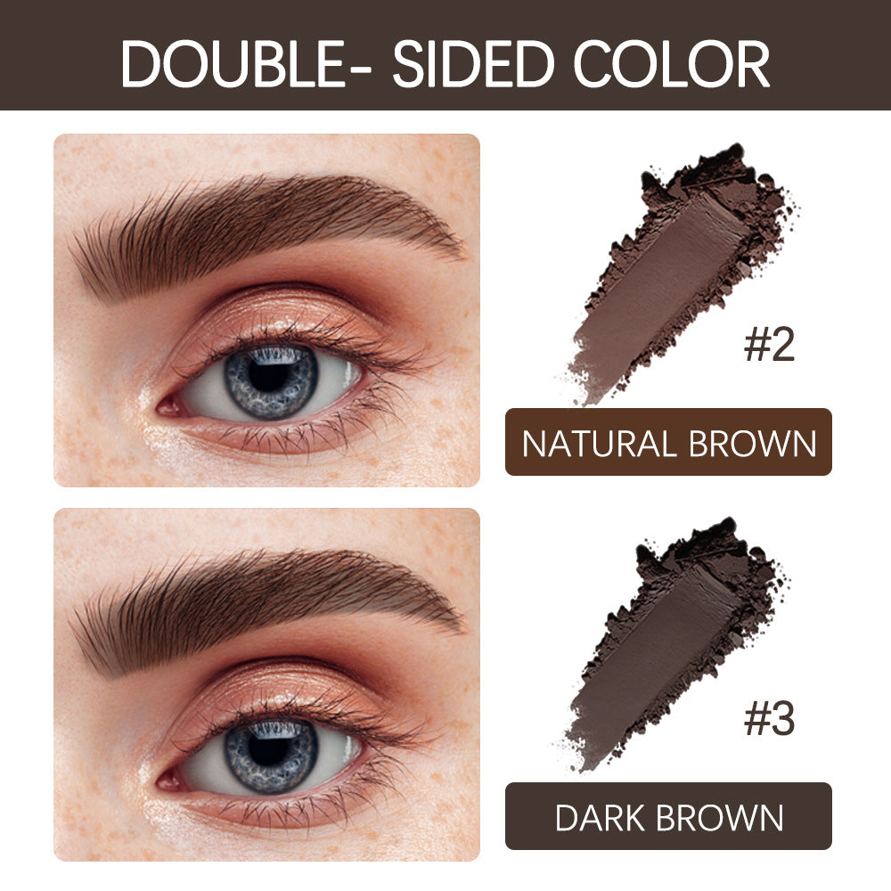 Ibcccndc Double-Headed Eyebrow Powder Stick White Tube Hairline Powder Dark Brown Eyebrow Card Eyebrow Powder Seal Eyebrow Pencil - Korvel