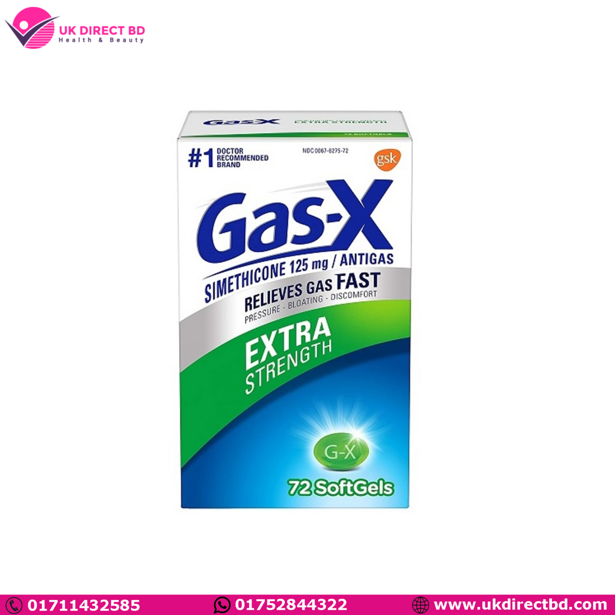 Gas-X Extra Strength Softgel - 72ct