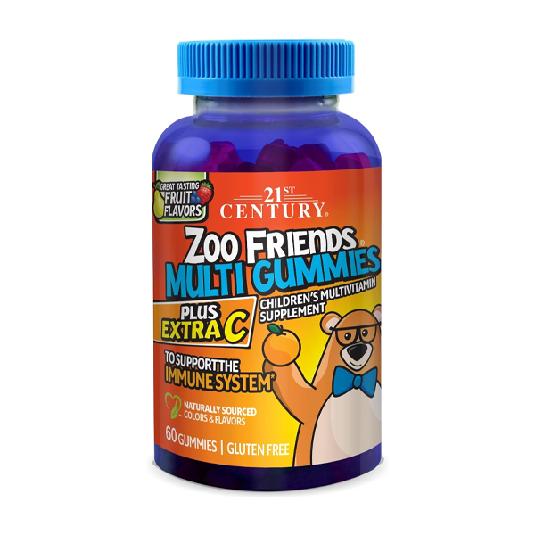 Gomitas MultiVitaminas Amigos del Zoológico del Siglo XXI - 60 Conteo