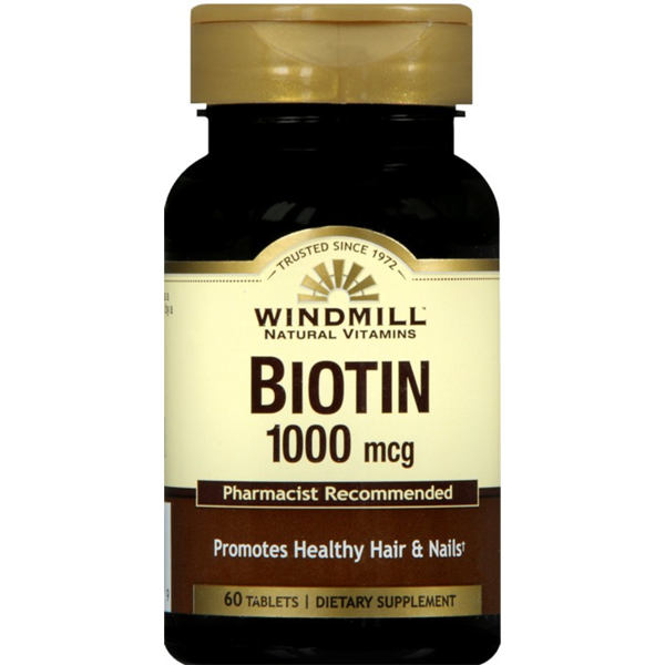 Biotina Windmill 1,000 Mcg - 60 Contenido