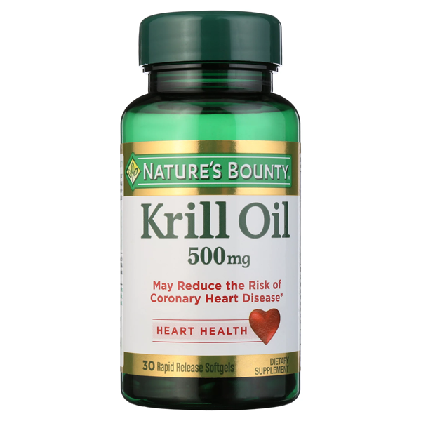 Huile de krill de Nature's Bounty, 500 mg, gélules à libération rapide