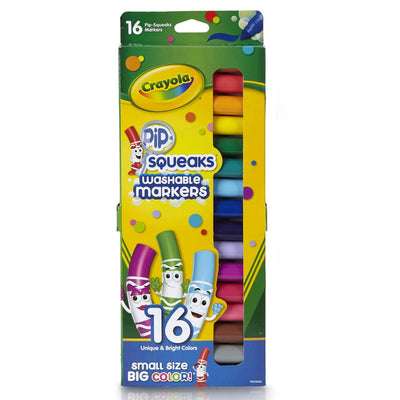 Crayola Pip-Squeaks Skinnies Washable Markers, 16 Count