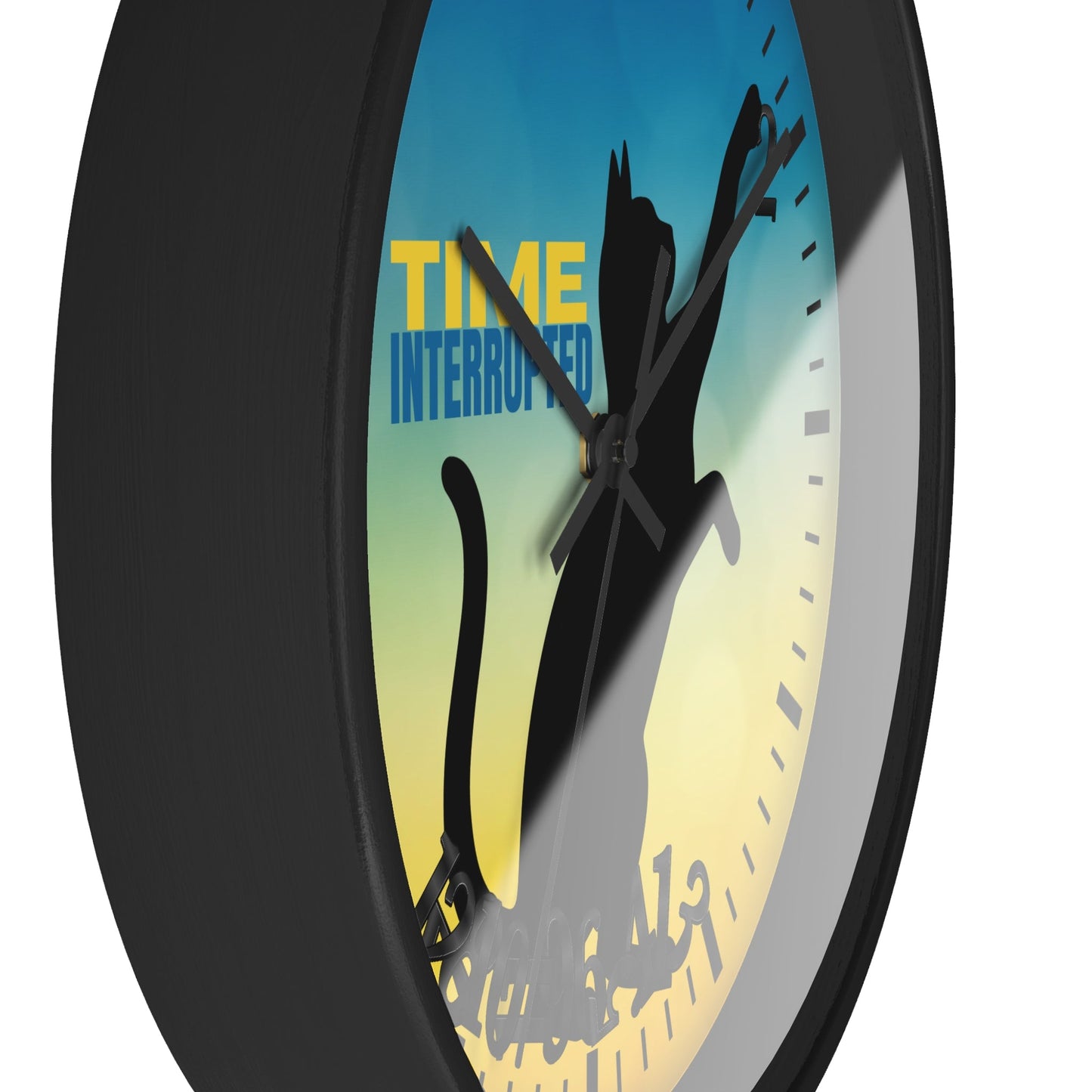 Reloj de Pared Gato Interrumpido