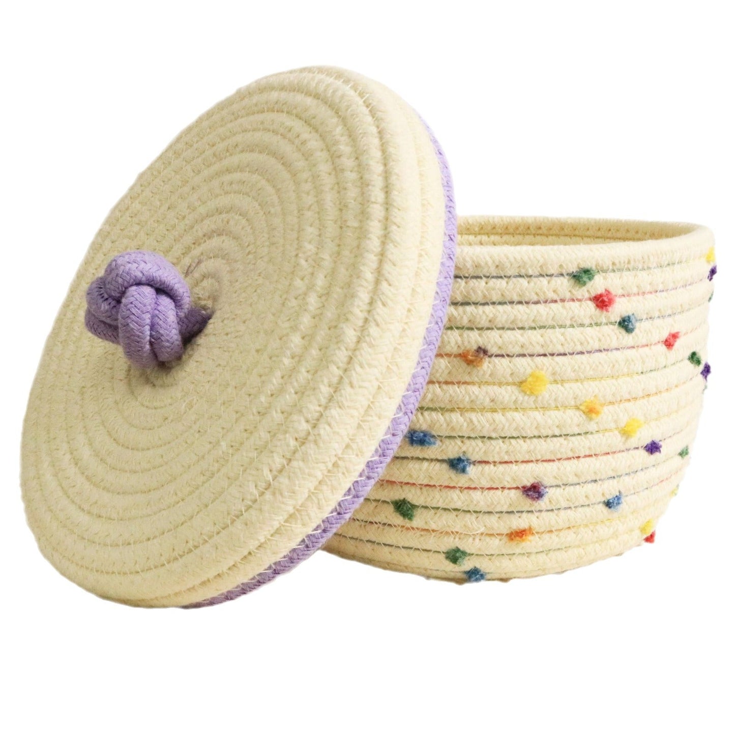 Creative desktop cosmetics storage woven basket - Korvel