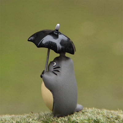 Moss micro landscape ornament, umbrella, kitten, tree stump, DIY succulent plant decoration, resin crafts ornament - Korvel