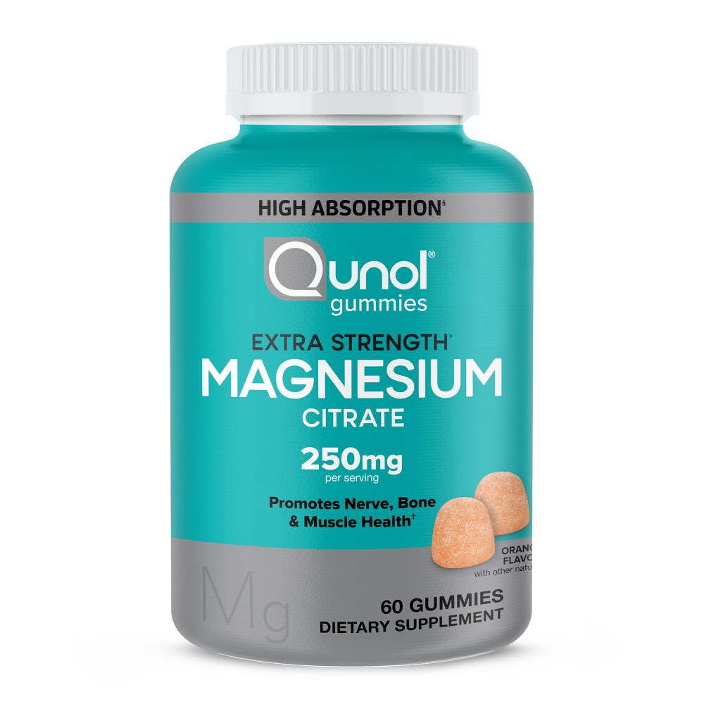 Qunol Extra Strength Magnesium Citrate Gummies - 200mg, 60 Count