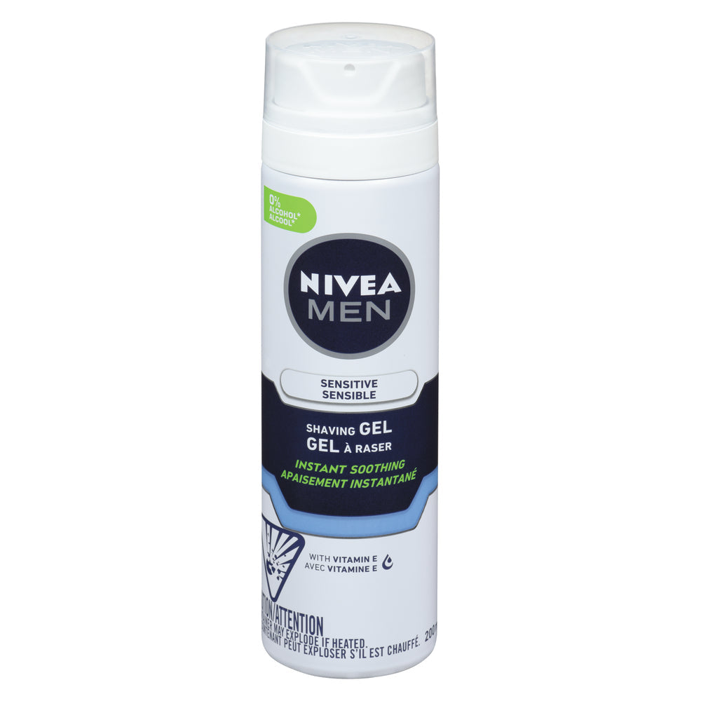 Gel de Afeitar Sensible Nivea Men - 7 Oz. Lata Aerosol