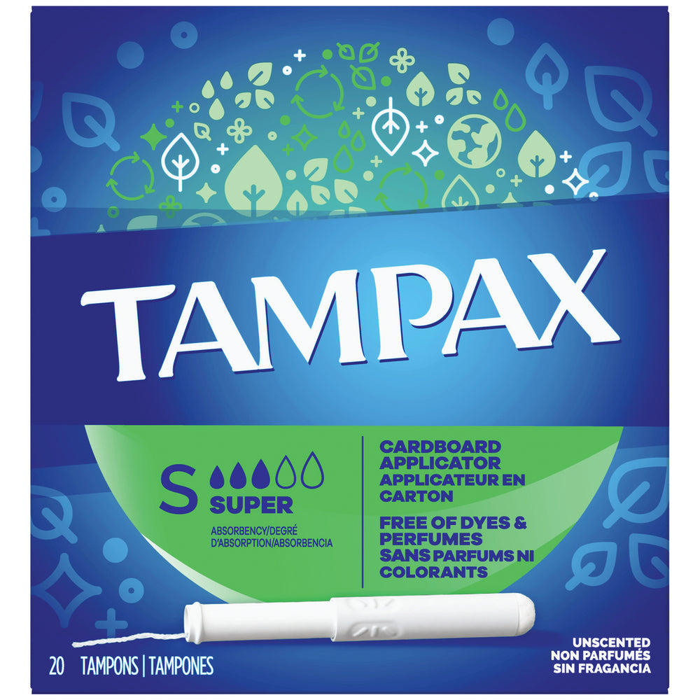 Tampones Tampax con aplicador de cartón de superabsorbencia