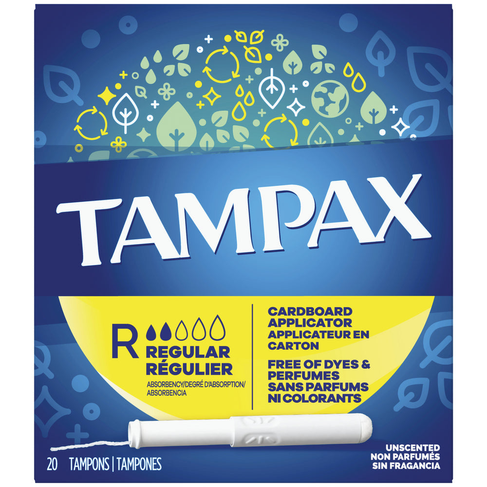 Tampones Tampax con aplicador de cartón de absorción regular