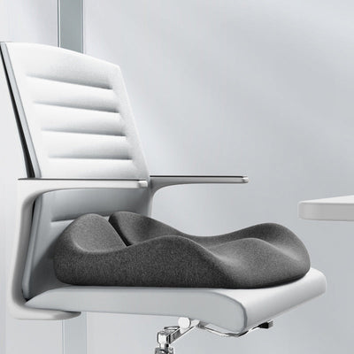 Memory Foam Coccyx Cushion. Alleviates tailbone/sciatica/back pain. Non - slip for office/car seats. - Korvel