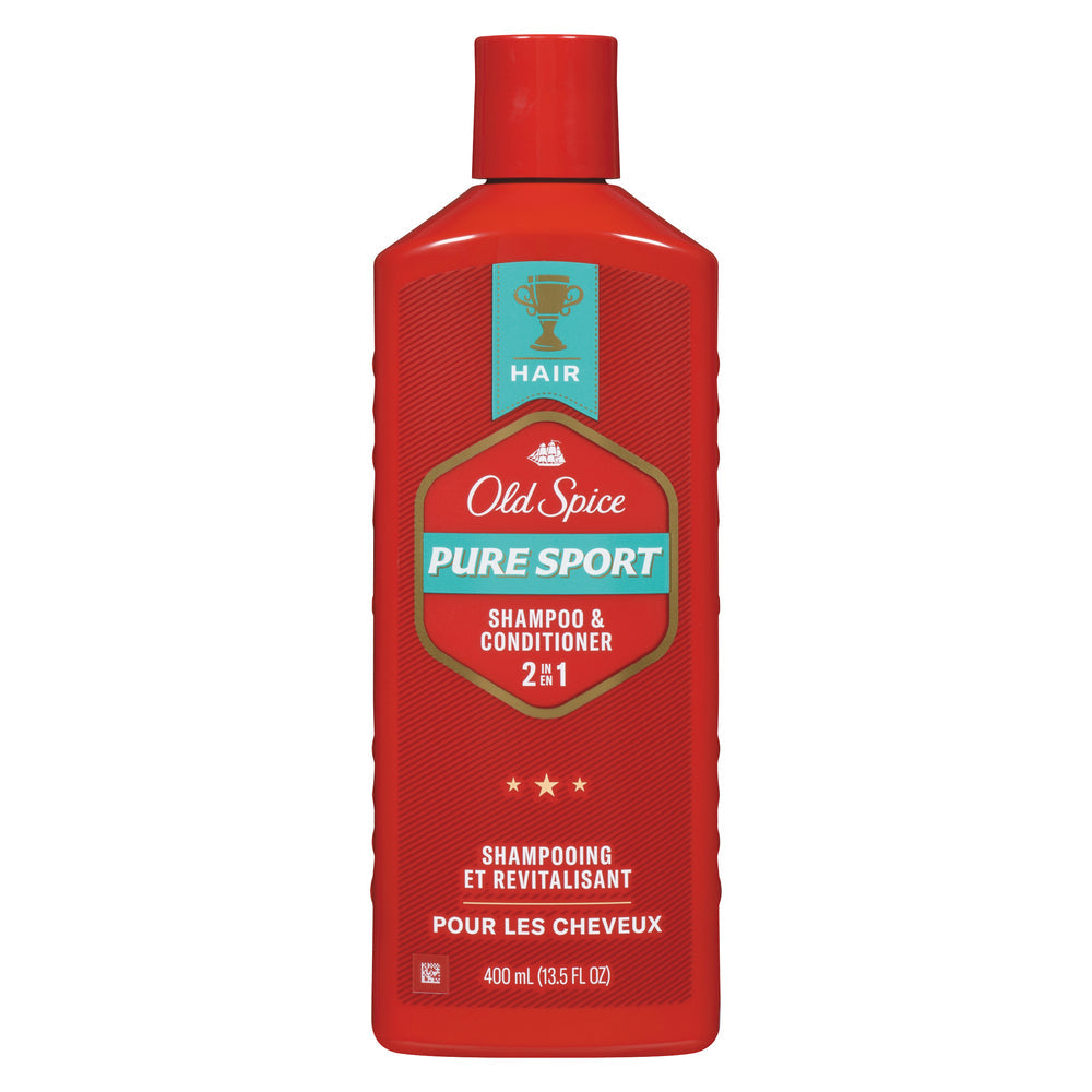 Old Spice Shampoo et Après-Shampooing 2 En 1 Pure Sport 13,5 Oz